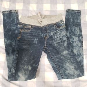 Justice Girls simply low Jeggings Jean Denim Pull-on Pants Size 14